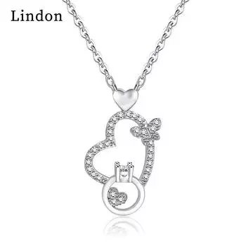 Женское ожерелье Lindon, кулон из медного сплава, циркон, модный подарок