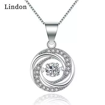 Женское ожерелье Lindon, кулон из медного сплава, циркон, модный подарок