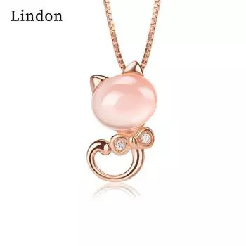 Женское ожерелье Lindon, кулон из медного сплава, циркон, модный подарок