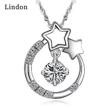 Женское ожерелье Lindon, кулон из медного сплава, циркон, модный подарок