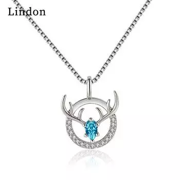 Женское ожерелье Lindon, кулон из медного сплава, циркон, модный подарок