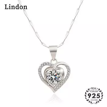 Женское ожерелье Lindon, кулон из медного сплава, циркон, модный подарок белый