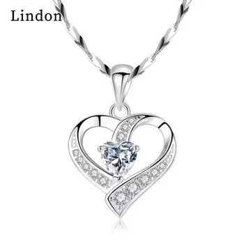 Женское ожерелье Lindon, кулон из медного сплава, циркон, модный подарок