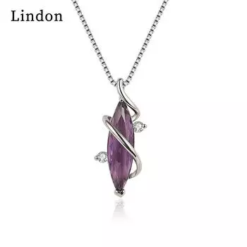 Женское ожерелье Lindon, кулон из медного сплава, циркон, модный подарок