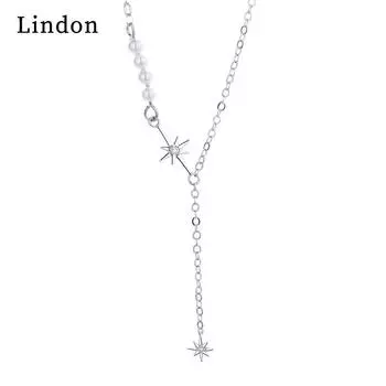 Женское ожерелье Lindon, кулон из медного сплава, циркон, модный подарок