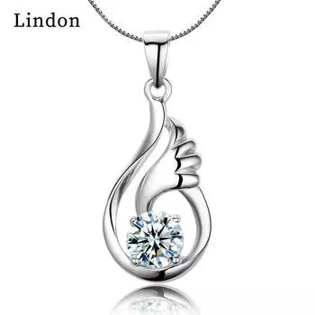 Женское ожерелье Lindon, кулон из медного сплава, циркон, модный подарок