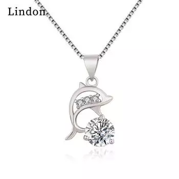 Женское ожерелье Lindon, кулон из медного сплава, циркон, модный подарок