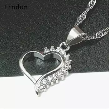 Женское ожерелье Lindon, кулон из медного сплава, циркон, модный подарок