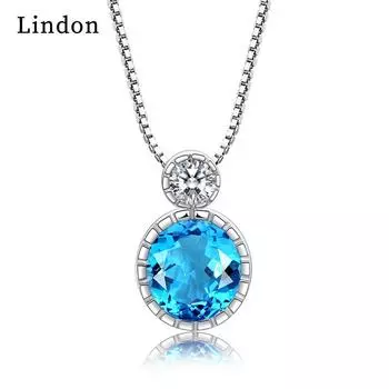 Женское ожерелье Lindon, кулон из медного сплава, циркон, модный подарок
