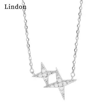 Женское ожерелье Lindon, кулон из медного сплава, циркон, модный подарок