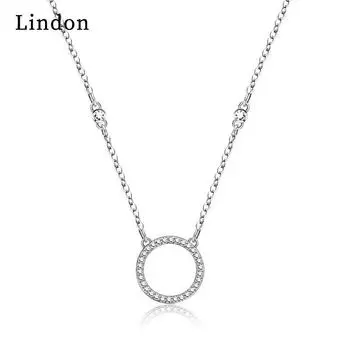 Женское ожерелье Lindon, кулон из медного сплава, циркон, модный подарок