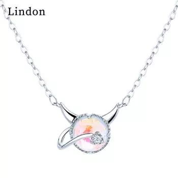 Женское ожерелье Lindon, кулон из медного сплава, циркон, модный подарок