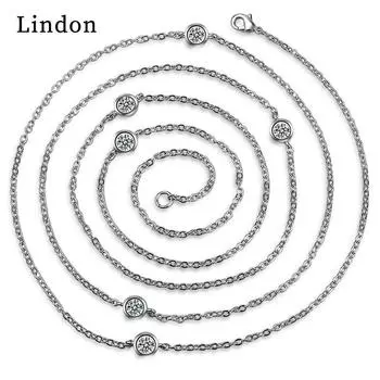 Женское ожерелье Lindon, кулон из медного сплава, циркон, модный подарок