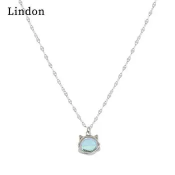 Женское ожерелье Lindon, кулон из медного сплава, циркон, модный подарок