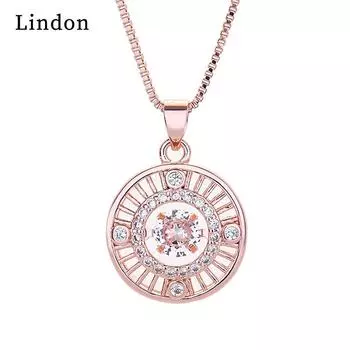 Женское ожерелье Lindon, кулон из медного сплава, циркон, модный подарок