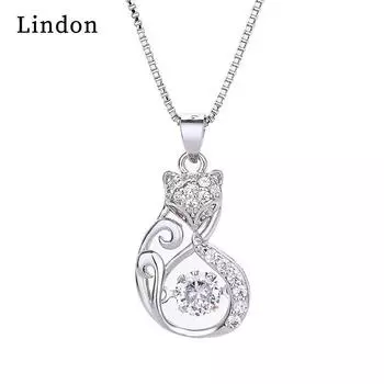 Женское ожерелье Lindon, кулон из медного сплава, циркон, модный подарок