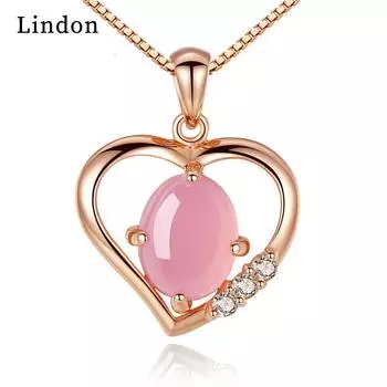 Женское ожерелье Lindon, кулон из медного сплава, циркон, модный подарок