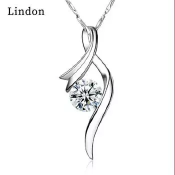Женское ожерелье Lindon, кулон из медного сплава, циркон, модный подарок