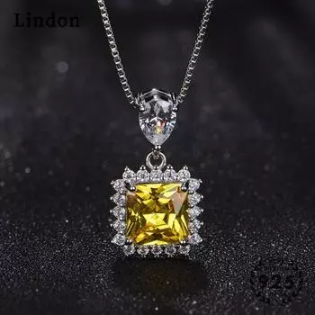 Женское ожерелье Lindon, кулон из медного сплава, циркон, модный подарок розовый