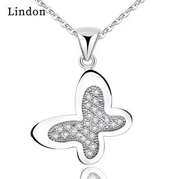 Женское ожерелье Lindon, кулон из медного сплава, циркон, модный подарок