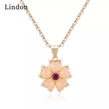 Женское ожерелье Lindon, кулон из медного сплава, циркон, модный подарок