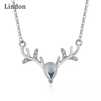 Женское ожерелье Lindon, кулон из медного сплава, циркон, модный подарок