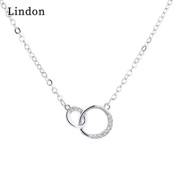 Женское ожерелье Lindon, кулон из медного сплава, циркон, модный подарок