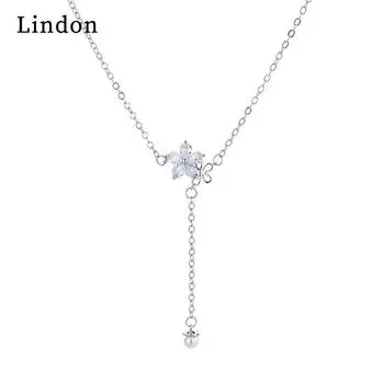 Женское ожерелье Lindon, кулон из медного сплава, циркон, модный подарок