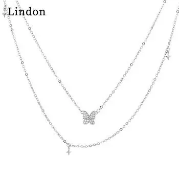 Женское ожерелье Lindon, кулон из медного сплава, циркон, модный подарок