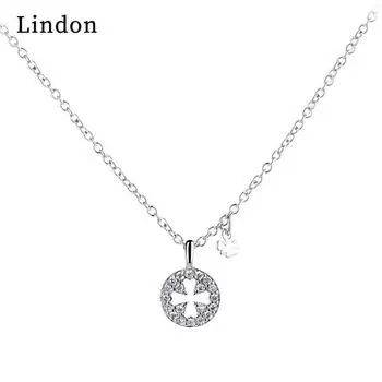 Женское ожерелье Lindon, кулон из медного сплава, циркон, модный подарок