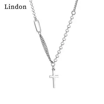 Женское ожерелье Lindon, кулон из медного сплава, циркон, модный подарок серебряный