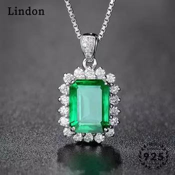 Женское ожерелье Lindon, кулон с цирконом, модный подарок