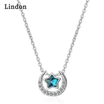 Женское ожерелье Lindon, кулон с цирконом, модный подарок для вечеринки