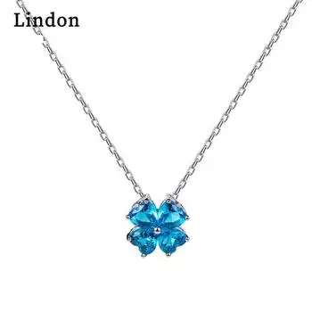 Женское ожерелье Lindon, кулон с цирконом, модный подарок жёлтый