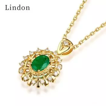 Женское ожерелье Lindon с подвеской, ювелирные изделия, подарки на годовщину вечеринки зелёный