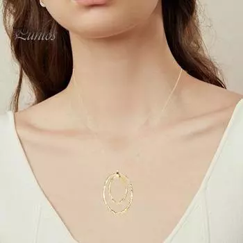 Женское ожерелье, преувеличенный двухслойный обруч, подвеска, свитер, цепочка с гальваническим покрытием, змеиная кость, легкая одежда, аксессуар для повседневной носки серебряный