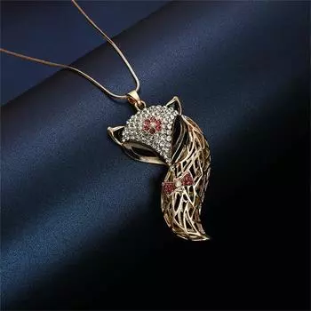 Женское ожерелье, ретро, персонализированное, модный женский кулон, аксессуар One Size золотой