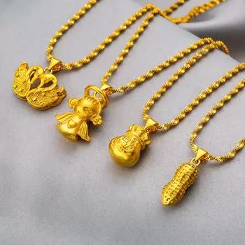 Женское ожерелье, роскошный кулон, женский этнический стиль, универсальный аксессуар 40CM