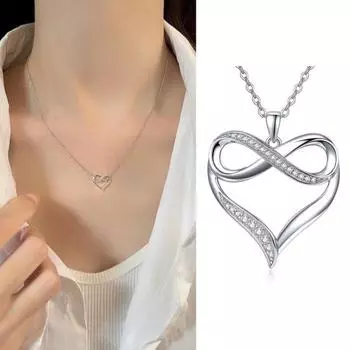 Женское ожерелье с блестящими стразами номер 8, тип тонкой работы, индивидуальное декоративное украшение на шею, яркое