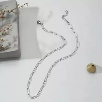 Женское ожерелье с дизайном в виде скрепки, гальванизированное, изысканное, с полированной отделкой