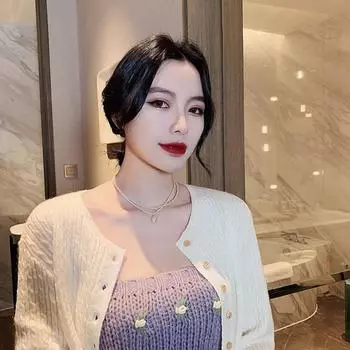 Женское ожерелье с двойным слоем из искусственного жемчуга, роскошное регулируемое удлиненное винтажное ожерелье для невесты золотистый