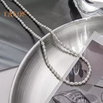 Женское ожерелье с искусственным жемчугом, полая цепочка, нарезка, блеск, дамское ожерелье на ключицу, банкет, выпускной, вечеринка, шея, ювелирные изделия A