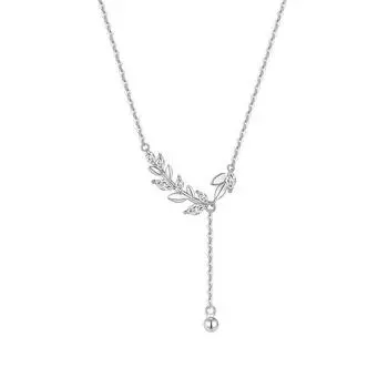 Женское ожерелье с кисточками в виде колосьев пшеницы, японское и корейское простое модное студенческое длинное колье из серии «Лес»