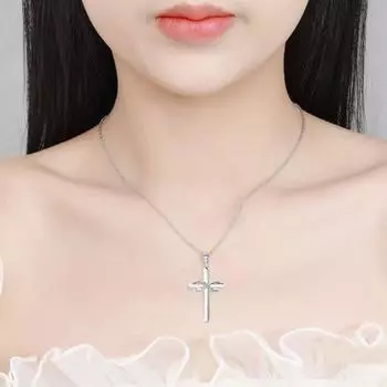 Женское ожерелье с подвеской из блестящих кубических цирконий, регулируемая длина, украшение на шею, ежедневное