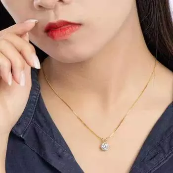 Женское ожерелье с подвеской из мерцающего горного хрусталя, регулируемая длина, украшения на шею, повседневная одежда, подарки белый