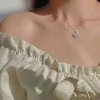 Женское ожерелье с подвеской в виде ключа в форме сердца, ожерелье из титановой стали, сплав, изысканное мастерство, регулируемое