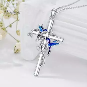 Женское ожерелье с подвеской в виде птицы, толстая полая цепочка, сплав, украшение на шею, повседневная одежда, подарок на память, легкое взрослое ожерелье на ключицу белый