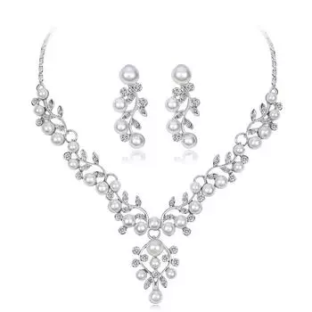 Женское ожерелье, серьги, ювелирные наборы бижутерии B0910211