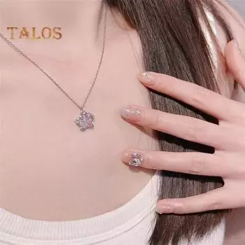 Женское ожерелье со стразами, прозрачная подвеска в виде звезды, регулируемая с увеличенной длиной, женское ожерелье на ключицу, свадебное, вечернее, дорожные украшения на шею Star