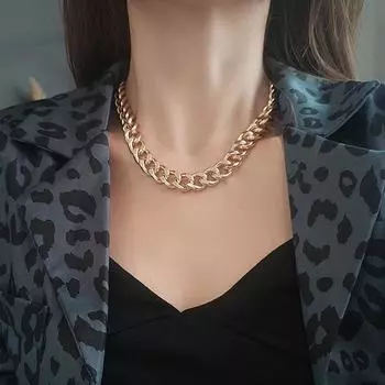 Женское ожерелье в стиле ретро, цепочка преувеличение coLares coLar, ожерелья coLier naszyjnik, колье с воротником, cadena gold fashi